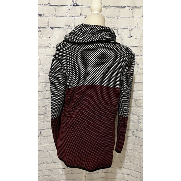 Calvin Klein Colorblock Cotton Knit Pullover Sweater Cowl Beck Size Medium - Picture 4 of 7